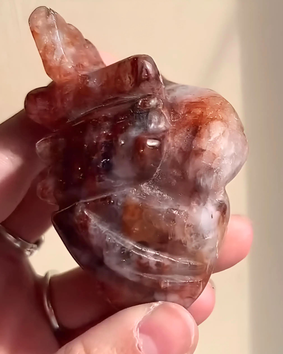 Fire Quartz Human Heart