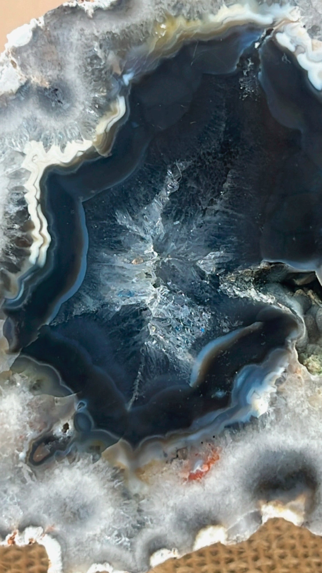 Argentinian Black Agate Geode